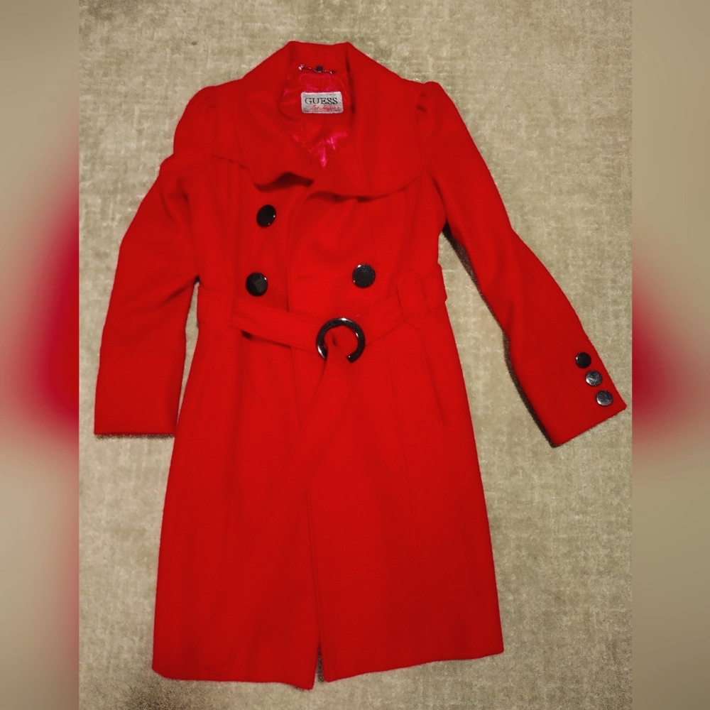 Guess Red Wool Women's Coat
